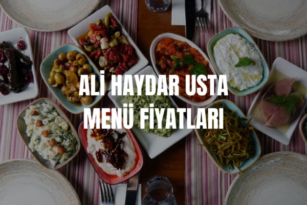 Ali Haydar Usta menü fiyatları