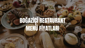 Boğaziçi Restaurant menü fiyatları