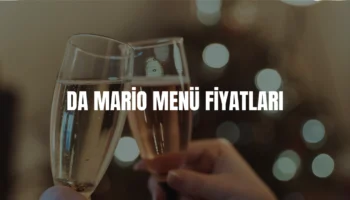 Da Mario menü fiyatları