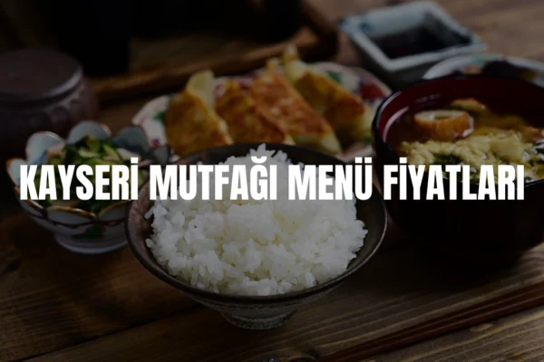 KAYSERİ MUTFAĞI MENÜ FİYATLARI