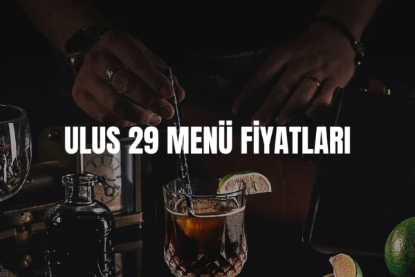 Ulus 29 menü fiyatları